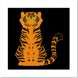 Minimalist Tiger Posters and Art